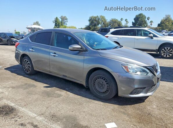 3N1AB7AP1HY398293 2017 NISSAN SENTRA Серый Передняя правая четверть