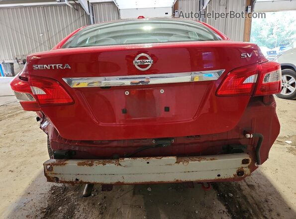 3N1AB7AP1JL621953 2018 NISSAN SENTRA Красный Вид сзади