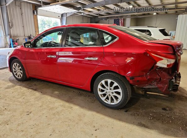 3N1AB7AP1JL621953 2018 NISSAN SENTRA Красный Задняя левая четверть