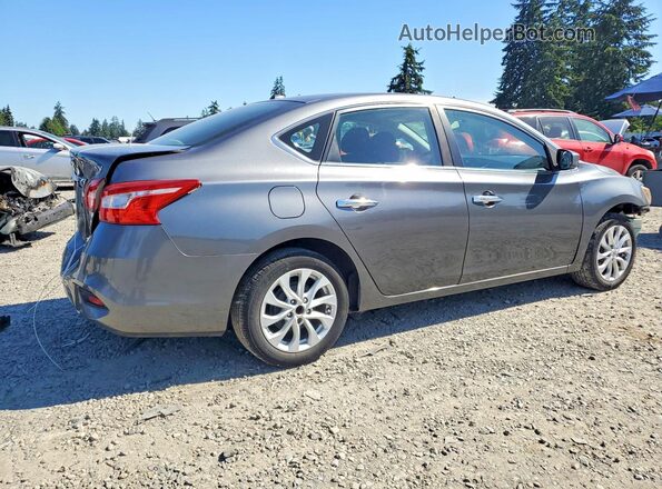3N1AB7AP1JL656119 2018 NISSAN SENTRA Серый Задняя правая четверть