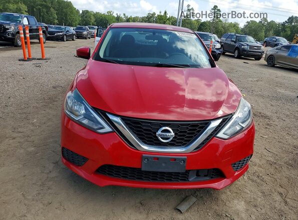 3N1AB7AP1JY258363 2018 NISSAN SENTRA Red Դիմացի տեսք
