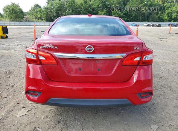 3N1AB7AP1JY258363 2018 NISSAN SENTRA Red Հետևի տեսք