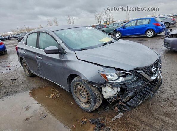 3N1AB7AP1JY311983 2018 NISSAN SENTRA Серый Передняя правая четверть