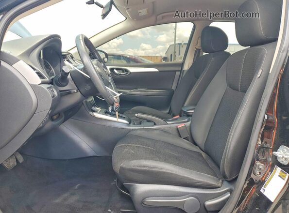 3N1AB7AP1JY316729 2018 NISSAN SENTRA Black Вид салону спереду