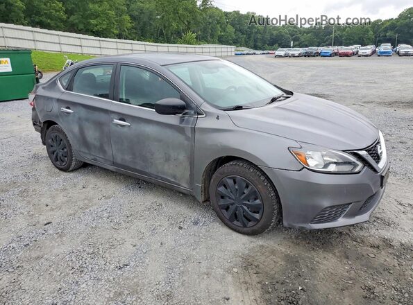 3N1AB7AP1JY320277 2018 NISSAN SENTRA Gray Przód prawy