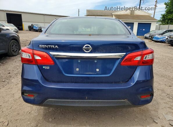 3N1AB7AP1JY327925 2018 NISSAN SENTRA Blue Vista trasera