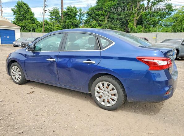 3N1AB7AP1JY327925 2018 NISSAN SENTRA Blue Trasero izquierdo