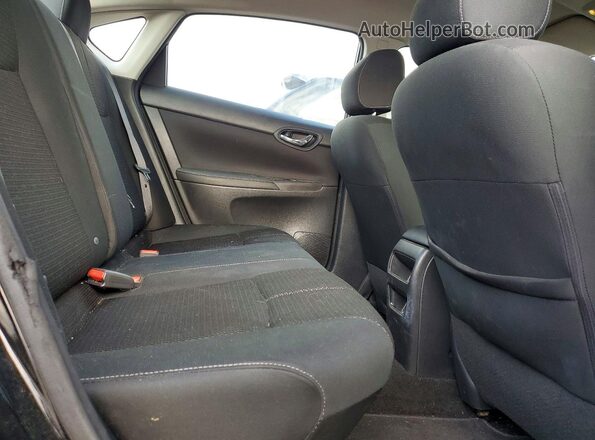 3N1AB7AP1JY340836 2018 NISSAN SENTRA Black უკანა სავარძლების ხედი