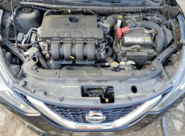 3N1AB7AP1JY340836 2018 NISSAN SENTRA Black უკანა სალონის ხედი