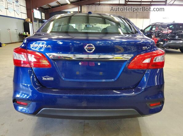 3N1AB7AP1JY340903 2018 NISSAN SENTRA Blue Widok z tyłu