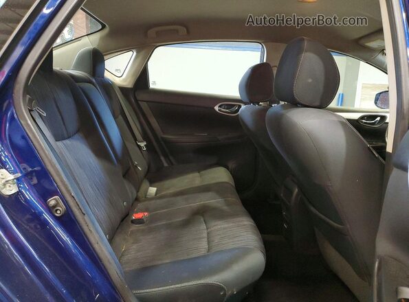 3N1AB7AP1JY340903 2018 NISSAN SENTRA Blue Widok tylnych siedzeń