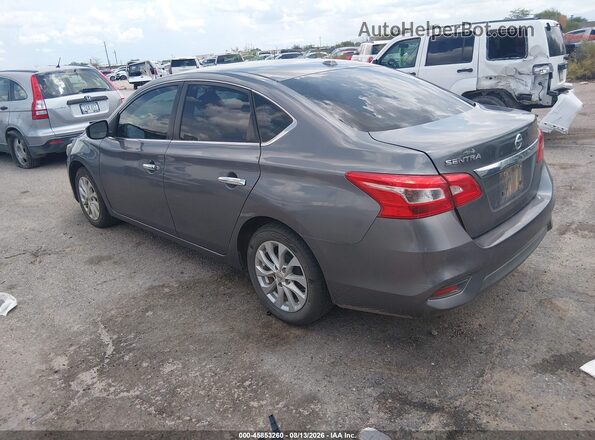 3N1AB7AP1KL620917 2019 NISSAN SENTRA Серый Задняя левая четверть