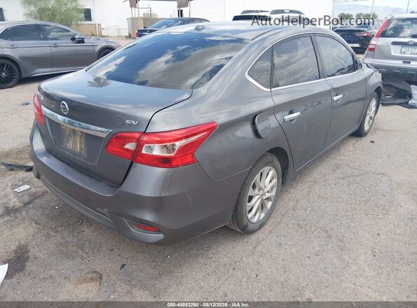 3N1AB7AP1KL620917 2019 NISSAN SENTRA Серый Задняя правая четверть