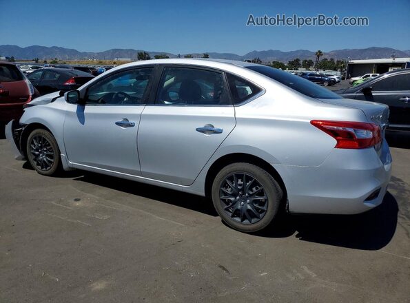 3N1AB7AP1KY210394 2019 NISSAN SENTRA Silver Հետևի ձախ