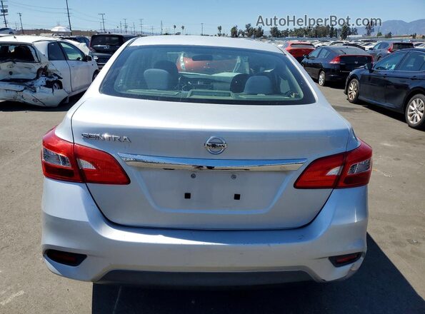 3N1AB7AP1KY210394 2019 NISSAN SENTRA Silver Հետևի տեսք