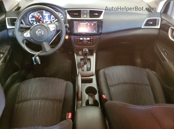 3N1AB7AP1KY216910 2019 NISSAN SENTRA Темно-бордовый Вид панели приборов