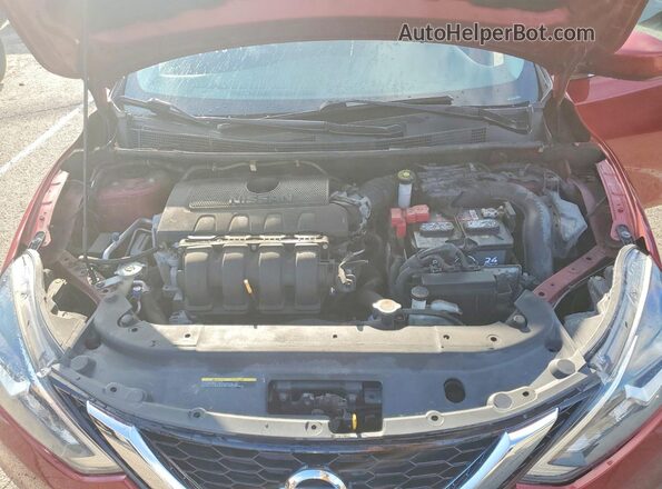 3N1AB7AP1KY219001 2019 NISSAN SENTRA Burgundy Սալոնի հետևի տեսք