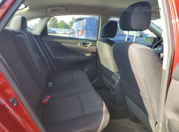 3N1AB7AP1KY219001 2019 NISSAN SENTRA Burgundy Հետևի նստատեղերի տեսք
