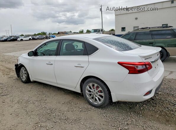 3N1AB7AP1KY237417 2019 NISSAN SENTRA White Հետևի ձախ