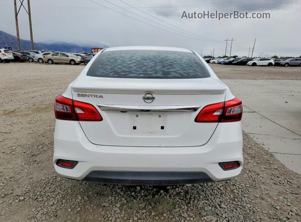 3N1AB7AP1KY237417 2019 NISSAN SENTRA White Հետևի տեսք