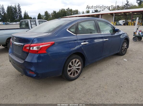 3N1AB7AP1KY238759 2019 NISSAN SENTRA Blue Задня права чверть