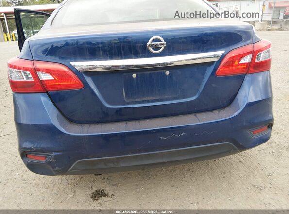 3N1AB7AP1KY238759 2019 NISSAN SENTRA Blue Вид спереду