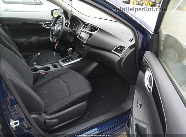 3N1AB7AP1KY238759 2019 NISSAN SENTRA Blue Вид салону спереду