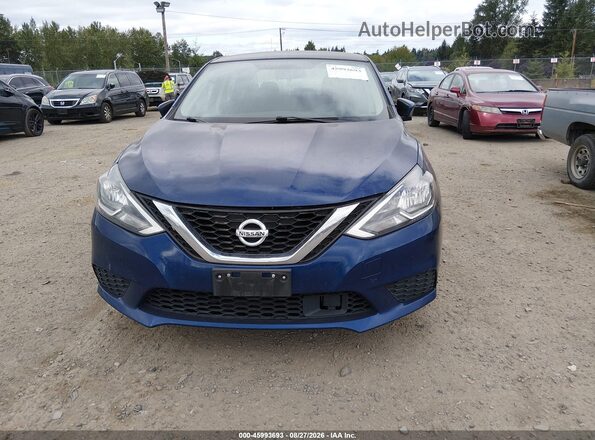 3N1AB7AP1KY238759 2019 NISSAN SENTRA Blue Вид задньої частини салону