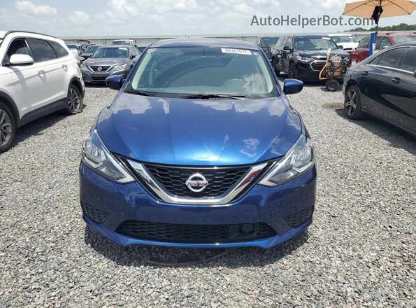 3N1AB7AP1KY256274 2019 NISSAN SENTRA Blue Front view