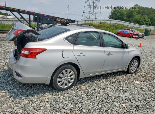 3N1AB7AP1KY257411 2019 NISSAN SENTRA Silver Trasero derecho
