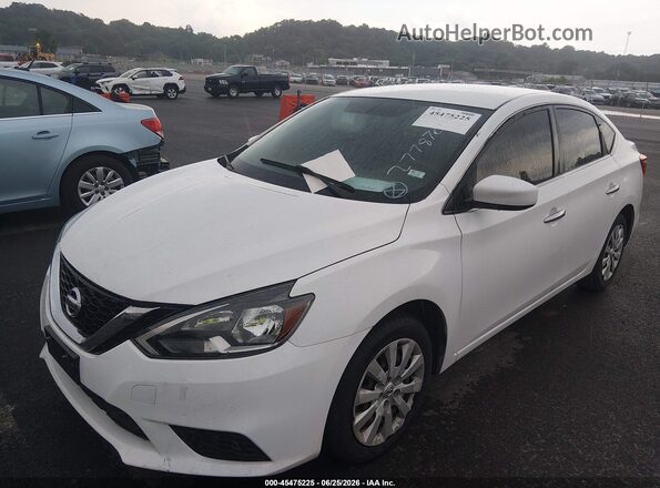 3N1AB7AP1KY277870 2019 NISSAN SENTRA White Przód lewy