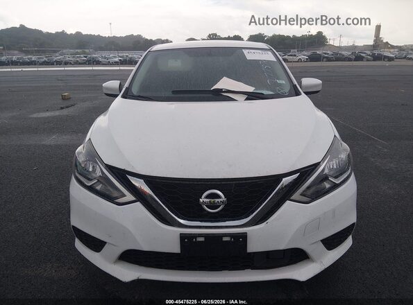 3N1AB7AP1KY277870 2019 NISSAN SENTRA White Widok zestawu wskaźników