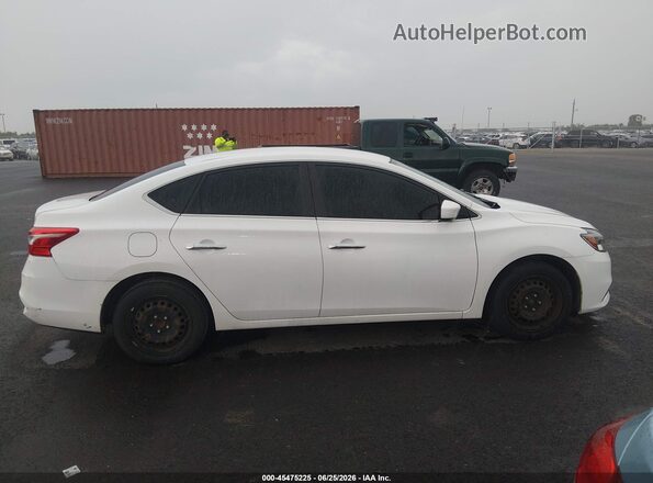 3N1AB7AP1KY277870 2019 NISSAN SENTRA White Widok wnętrza z tyłu