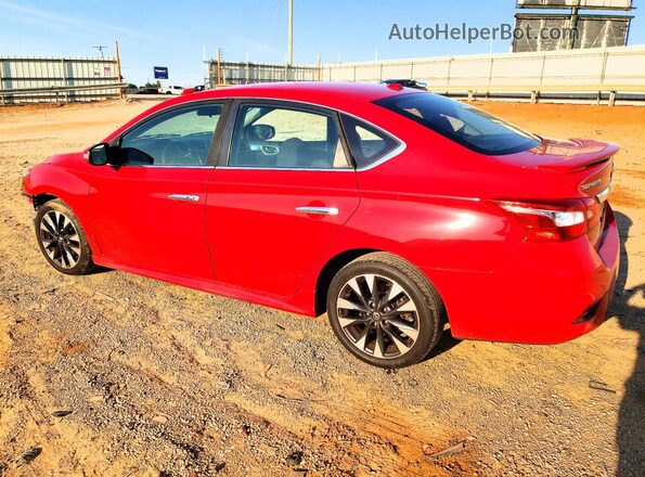 3N1AB7AP1KY287833 2019 NISSAN SENTRA Красный Задняя левая четверть