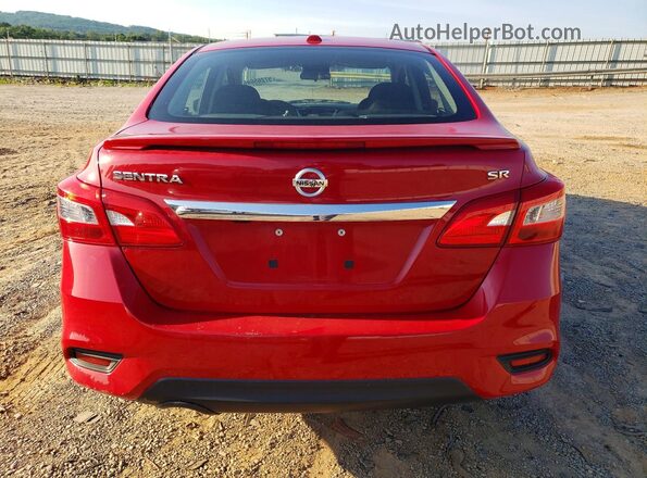 3N1AB7AP1KY287833 2019 NISSAN SENTRA Красный Вид сзади