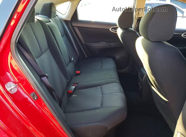 3N1AB7AP1KY287833 2019 NISSAN SENTRA Красный Вид задних сидений