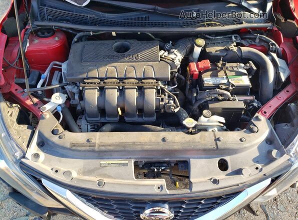 3N1AB7AP1KY287833 2019 NISSAN SENTRA Красный Вид задней части салона