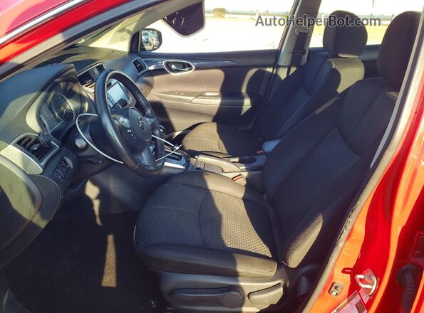 3N1AB7AP1KY287833 2019 NISSAN SENTRA Красный Вид салона спереди