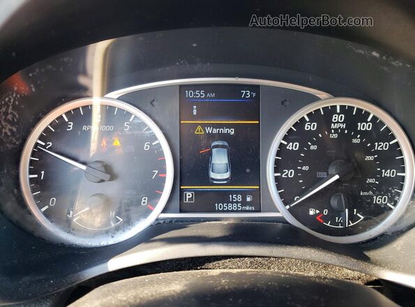 3N1AB7AP1KY287833 2019 NISSAN SENTRA Красный Вид щитка приборов