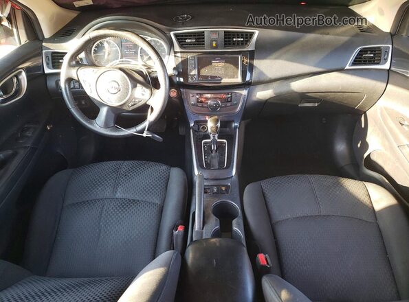 3N1AB7AP1KY287833 2019 NISSAN SENTRA Красный Вид панели приборов
