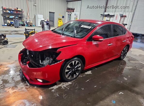 3N1AB7AP1KY293096 2019 NISSAN SENTRA Red Tył lewy