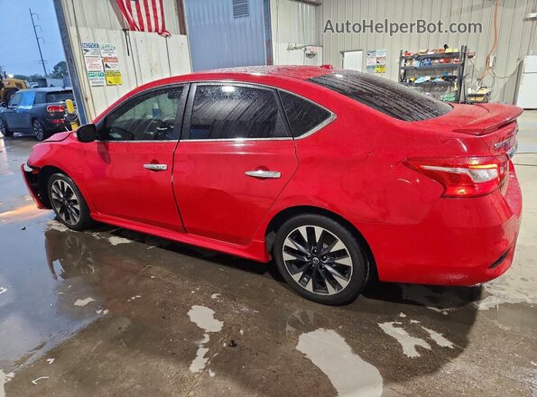 3N1AB7AP1KY293096 2019 NISSAN SENTRA Red Przód prawy