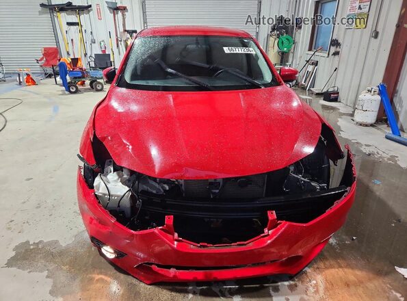 3N1AB7AP1KY293096 2019 NISSAN SENTRA Red Widok tylnych siedzeń