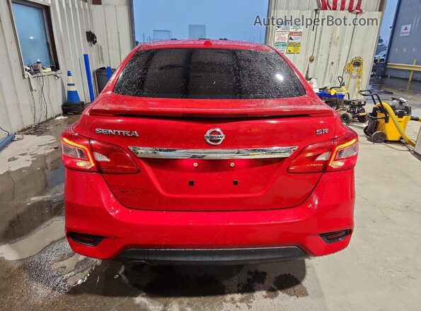 3N1AB7AP1KY293096 2019 NISSAN SENTRA Red Widok komory silnika
