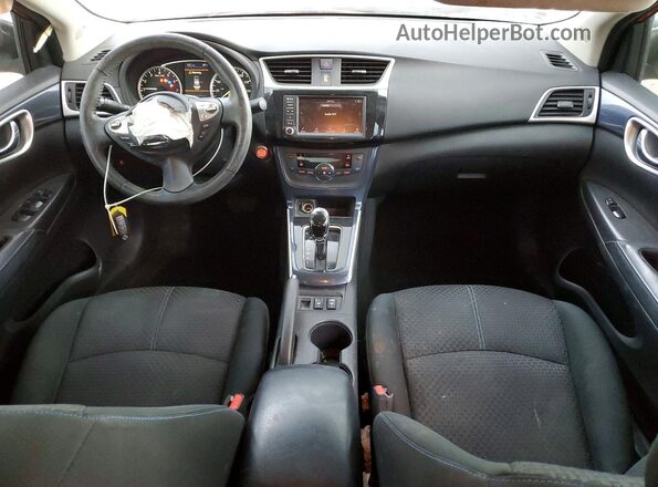 3N1AB7AP1KY308325 2019 NISSAN SENTRA Red Widok deski rozdzielczej