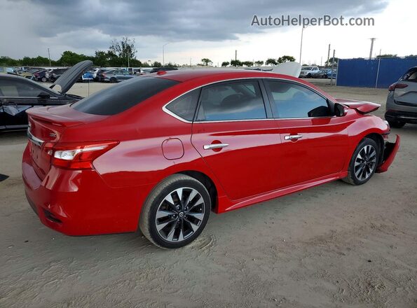 3N1AB7AP1KY308325 2019 NISSAN SENTRA Red Tył prawy