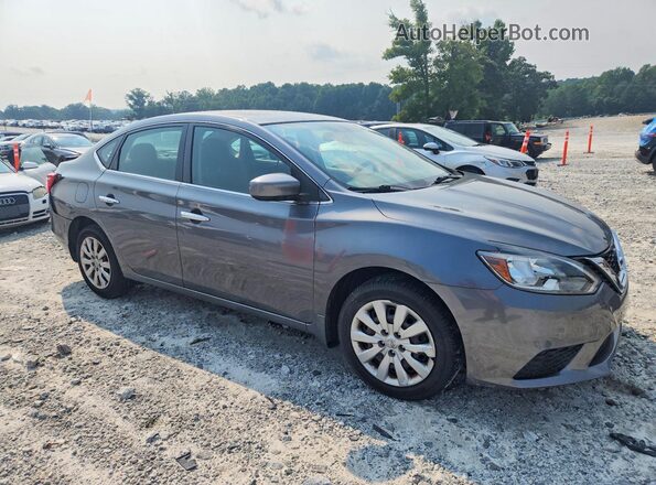 3N1AB7AP1KY310267 2019 NISSAN SENTRA Gray Передня права чверть