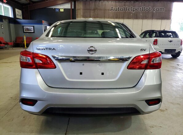 3N1AB7AP1KY317560 2019 NISSAN SENTRA Silver Հետևի տեսք