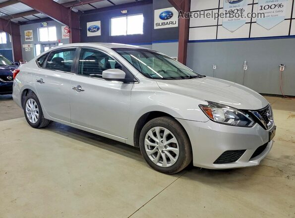 3N1AB7AP1KY317560 2019 NISSAN SENTRA Silver Առջևի աջ