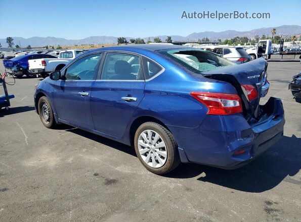3N1AB7AP1KY331121 2019 NISSAN SENTRA Синий Задняя левая четверть